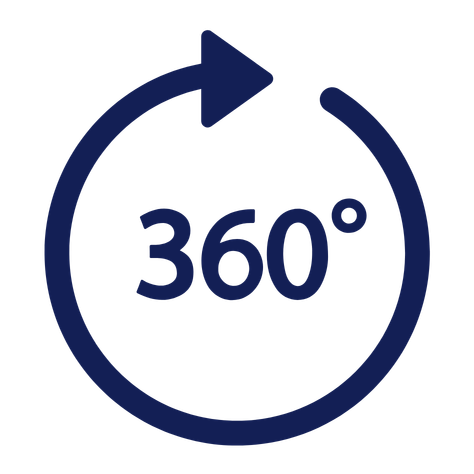 To explore the rooftop, from the second floor, press the 360 icon.