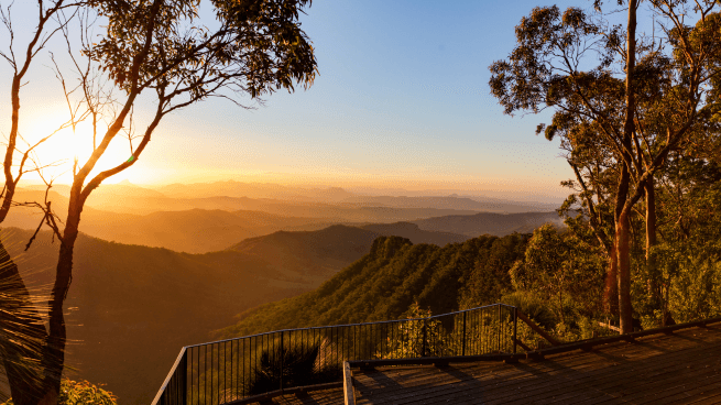 Sunset in Gold Coast Hinterland