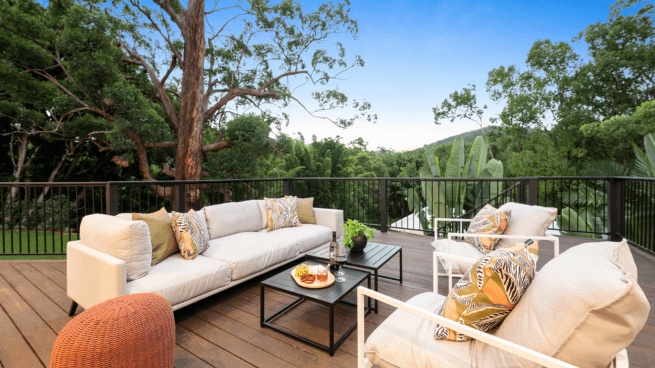 Deck With Surrounding Greenery