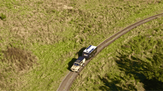 Custom Land Cruiser 70 Series and Jawa Caravan