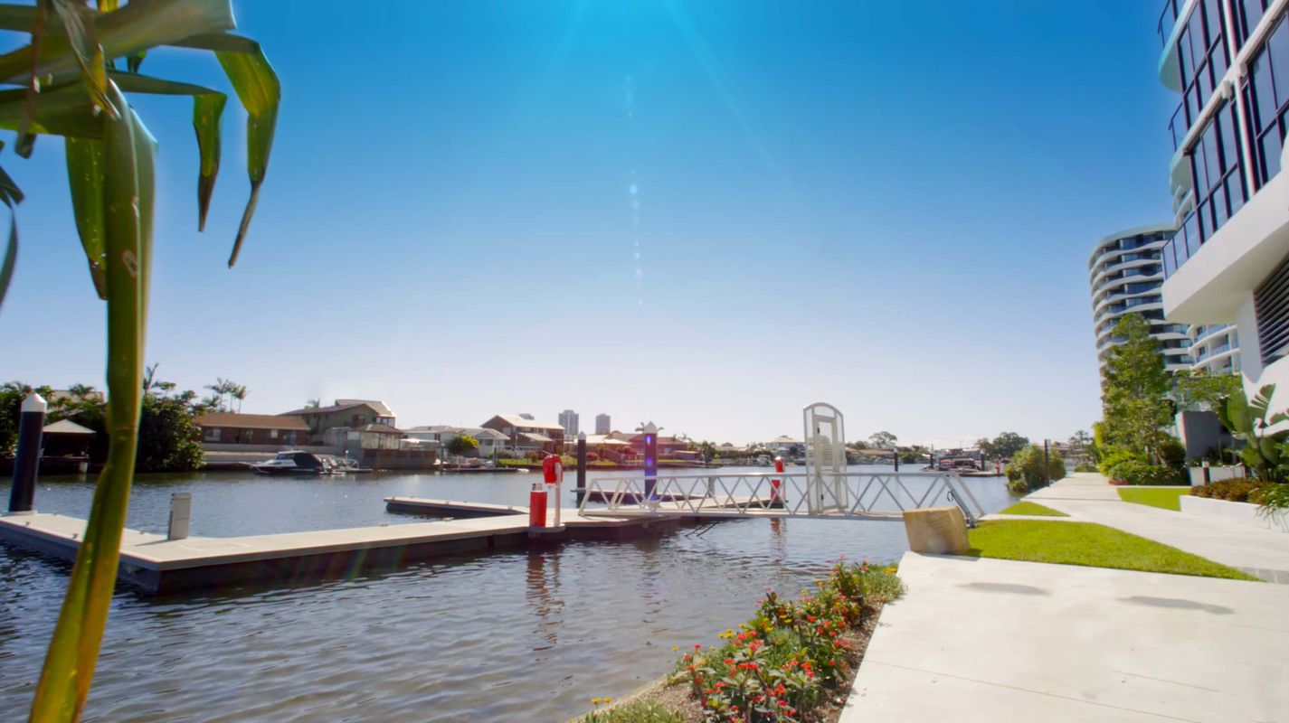 Marina Berth - Located directly on the water, out the front of your apartment complex. Walk straight from your apartment and climb aboard your boat to discover everything the Broadwater and Gold Coast waterways have to offer.