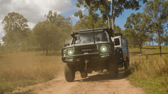 Custom Land Cruiser Military Gxl Towing Austrack Talawana Camper